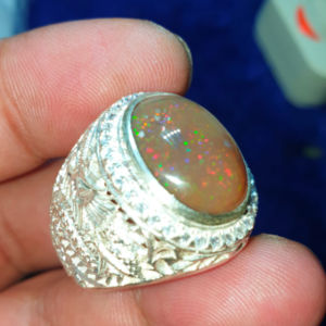 batu cincin kalimaya teh asli banten jumbo silver microsetting
