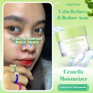 Seri Moisturizer GLAD2GLOW: Centella Blueberry Peach Retinol & Pomegranate