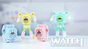 นาฬิกาสำหรับเล่นเกมที่เปลี่ยนรูปได้ นาฬิกาหุ่นยนต์ที่สวมใส่ได้ ของขวัญวันเกิดเด็กชายและเด็กหญิงอนุบาล