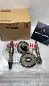 Rasio Gearbox Set Gigi Rasio Set Rasio Gardan Set Yamaha Mio Sporty Mio Smile Mio Soul Karbu Fino 115 Karbu 5TL-E7410-10 Baru Gress Original Asli Yamaha