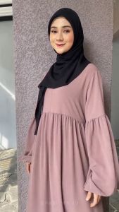 SHABIYAN 511 Gamis Wanita Crinkle Air Flow Terbaru | Lalisa