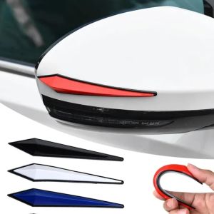 Car Anti-collision Protection Strip Car Door Mirror Bumper Edge Protector Anti-bump Anti-scratch Decorative Rubber Sticker for Most Cars Trucks SUVs