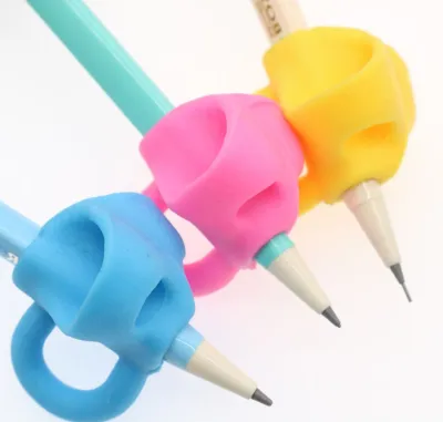 3 Fingers Pencil Holder Writing Aid grip posture correction grip pencil Kids learning practice pencil holder kindergarten 3 finger grip pencil holder