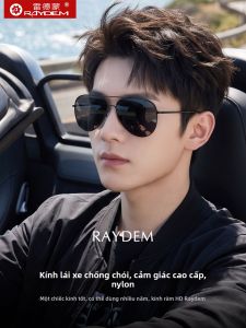 Raydem | Kính Mát Chống Loá Nylon cho Nam Phong Cách Phi Công