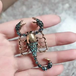 {#} Fashion Creative Personalized Vintage Alloy Rhinestone Scorpion Brooch Eco-Friendly Brooch Pin Accessories