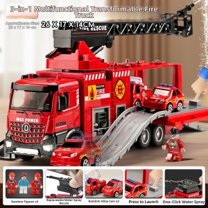Realistic Fire Truck Toy 3-6 Year Olds