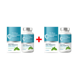 oralhoe | Oralhoe Mouthwash Tablets for Teeth Whitening Bad Breath Prevention & Fresh Breath Mint Oral Care Probiotics Mouthwash Tablets