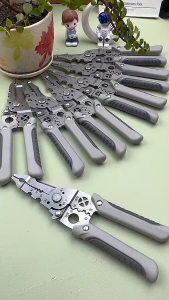 Electrician Wire Stripping Pliers Specific Crimper Cable Cutter Electricians Multifunctional Stripping Crimping Pliers