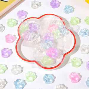 Mini Squeezable Fun Cat Paw Toys Slow Rebound Transparent Colorful Stress Relief Venting Creative Toys for Boys And Girls