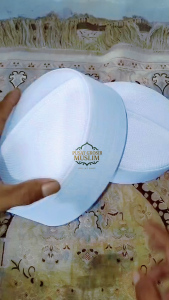 Promo Peci Kopiah Batok Anak Peci Habib bahar bin Smith - Putih tinggi 8-9cm