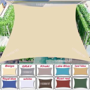 Outdoor sunshade sail polyester waterproof and UV resistant sunshade umbrella sunlight sunshade umbrella used for terraces