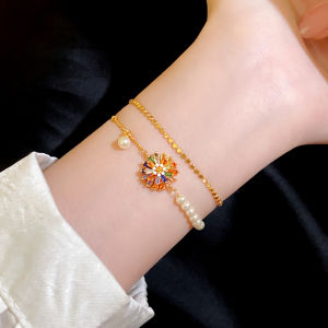 Demi-luxe Small-scale Chic Multicolor Pearl Bracelet