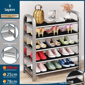 FEIZHUXIANSEN | Space Saving Dustproof Reinforced Stainless Steel Shoe Rack