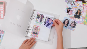 【📣SG Seller】A5 Photocard Binder  6-Rings 4-Pocket K-pop Photocard Album Transparent Cover  Sticker Binder