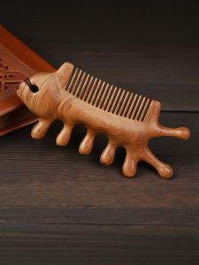 Thảm Cọ Massage Dày Bằng Gỗ Đàn Hương Tự Nhiên Nguyên Khối Cho Đầu Vai Cổ Mặt Xương Cá Răng Rộng