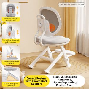 QINGJIE | Height Adjustable Posture Correction Learning Chair for Children and Students