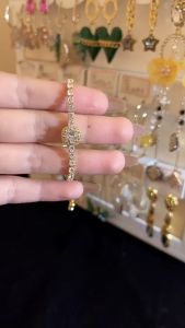 【 In Stock 】Korean Style Square Diamond Bracelet High Quality Temperament Bracelet Adjustable Exquisite Design Womens Bracelet New Style Hand Jewelry Gelang Berlian 手链