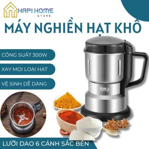 Máy nghiền hạt khô ngũ cốc Máy xay gia vị lưỡi dao cao cấp 4 cánh và 6 cánh nghiền mịn các loại hạt tiện dụng trong gia đình lưỡi dao sắc bén