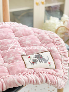 Đệm Ghế Dày Bằng Vải Nhung Tuyết Mùa Đông Chống Trượt Kiểu Scandinavia Cho Ghế Văn Phòng Đệm Ghế Học Sinh Đệm Ghế Bệt