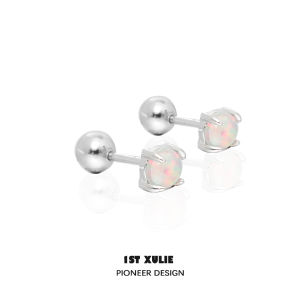 1ST XULIE | Nhẫn Tai Minimalist Opal Thân Thiện Với Ngủ