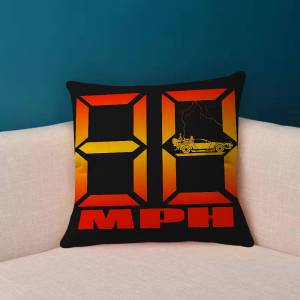 Kayou | Movie B-Back To The F-Future 45*45cm Cushion Cover Cushion Covers Natural Linen Breathable Sofa Bedroom Decor Pillowcase