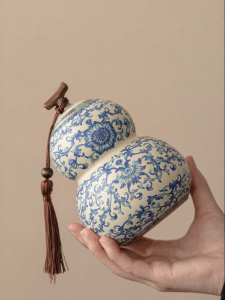 XIYUANJI | Hũ Đựng Trà Sứ Sang Trọng Dung Lượng Lớn Có Nắp Kín