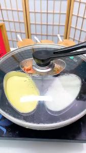 Masely Stainless Steel Household Food Steaming Bowl Fan Shaped Bowl Kitchen Accessories 1Pc