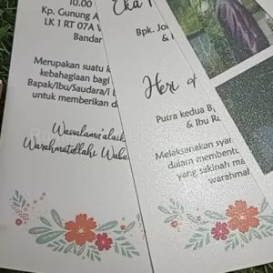 [50pcs - RCU028] Undangan Simple Unik Rustic Vintage & Murah