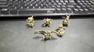 Takara Tomy | 3cm Solid Brass Pokémon Crafts Anime Mini Figurines Charizard Blastoise Dragonite Bulbasaur Cubone Metal Statue Desktop Decor