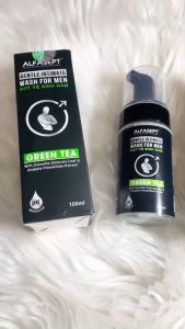 Bọt Vệ Sinh Nam ALFASEPT Gentle Intimate Green Tea Giúp Khử Mùi Kháng Khuẩn Dưỡng Ẩm Toàn Diện Lọ 100ml | ANGELSKIN
