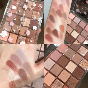 20 Color Eye Shadow Low Saturation Milk Tea Earth Red Brown Transparent 20 Color Eye Shadow Palette