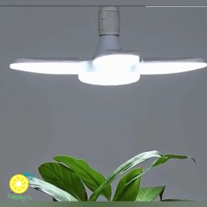 หลอดไฟใบพัด แบบยาว หลอดไฟทรงใบพัด แสงขาว 3แฉก 4แฉก 5แฉก 6แฉก 75W 95W 135W 195W หลอดไฟLED พับเก็บได้ ปรับมุมโคมไฟได้ ประหยัดพลังงานไฟ ไฟตลาดนัด