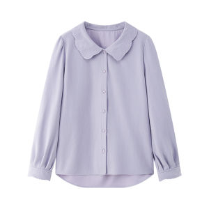Large Size Thickened Milk Skin Shirt Hide Fat and Slimming Blouse