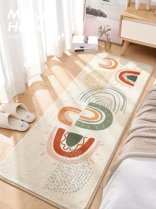 Rainbow Bedroom Carpet Sheepskin Fabric Sofa Bedside Rug Girls Room Long Rectangle Living Room Couch Pad under Bed Mat