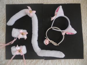 Childrens Halloween Kindergarten Role Play Cos Kitty Modeling Nekopara Dress up Tail Cat Ear Accessories