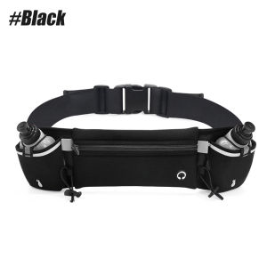 1PCS Running Belt with Water Bottles Fanny Pack Fits 7 inches Phones Waist pack for Running Hiking Climbing
