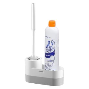 Chổi Cọ Nhà Vệ Sinh Thông Minh OENON Kèm Kệ Để Đồ Đầu Chổi Silicon Mềm Không Xước Men Cọ Rửa Toilet Nhựa ABS Cao Cấp