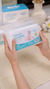 Combo 03 túi khăn vải khô đa năng cao cấp an toàn cho bé Ecowipes túi 90 tờ 120g siêu tiết kiệm mềm mịn dai thấm hút tốt