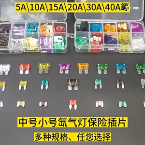 100pcs Car Fuse Assortment Set Middle Size Blade Type Fuse Auto Car Truck 2-35A Fuse With Box Clip