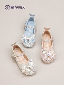 TONGMENGQINGTIAN | Princess Crystal High Heel Shoes For Girls