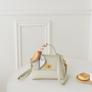 Womens Commuter Soft Leather Crossbody Bag Large Capacity Handbag Single Shoulder Bag Fashionable Compact Square Bag