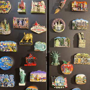 ciiemen | Creative 3D Refrigerator Magnet San Francisco New York Washington Eagle Decorative Gift