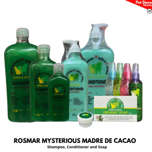 Rosmar Mysterious Pure and Premium Madre de Cacao Pet Shampoo and Soap for Galis Garapata Pulgas and Pangangati