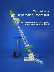 Full Set Water Rocket Materials Launching Platform Separator Competition Science Experiment Dual Power Water Air School Science Experiment