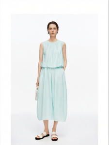 Floral Bud Sleeveless Blouse and Skirt Set