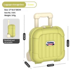№ Luggage Storage Box Childrens Cartoon Toy Storage Box Extendable Handle Trolley Case