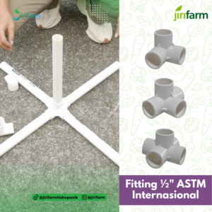 JIRIFARM - Fitting Pipa Paralon 1/2 Inch Inci Knee Elbow 45 Miring 1/2" ASTM Internasional