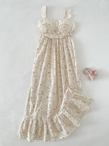 Pure Desire Style Lace Slip Nightdress Womens 2024 New Arrival Padded Pajamas Skirt Sweet Young Adult Summer Home Wear