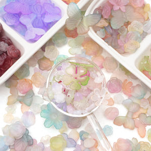 ลูกปัดอะคริลิคหลากสี20กรัม/ถุงชุดลูกปัดวัสดุทำด้วยมือชุดเครื่องประดับลูกปัดสร้อยคอสร้อยข้อมือลูกปัดชุดคิทกำไล DIY อุปกรณ์ทำเครื่องประดับงานฝีมือ