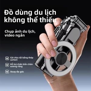 Gậy Selfie Mini Đa Năng 4 Trong 1 Với Khả Năng Xoay 360 Độ ° Điều Khiển Bluetooth Xoay Giá Đỡ Điện Thoại Từ Tính Điều Khiển Từ Xa Không Dây Cho Điện Thoại Thông Minh